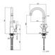 Комплект кухонної мийки KRAFT Handmade PVD чорна HS54*48 (3.0/1.0 мм) декор CS5011 фото 15