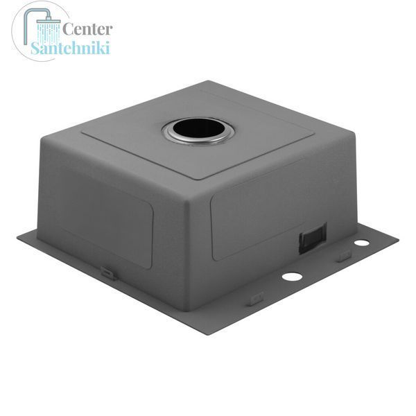 Комплект кухонної мийки Kraft NANO BLACK PVD Декор HS50*50 (3.0/1.0 мм)+Змішувач для кухні з гнучким виливом Pllen&oacute; SM7100 фото