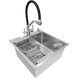Комплект кухонної мийки Kraft KRF 5050 decor (3.0/1.0 мм) CS25280 фото 2