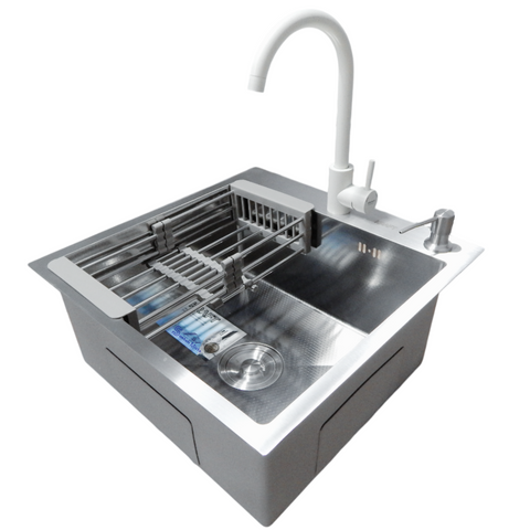 Комплект кухонной мойка Kraft KRF 5050 decor (3.0/1.0 мм) CS3038 фото
