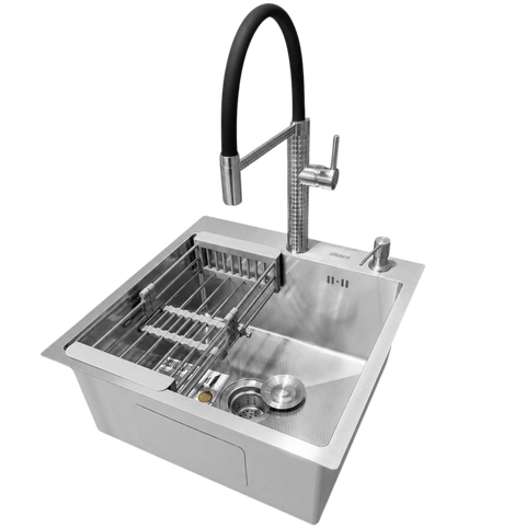 Комплект кухонної мийки Kraft KRF 5050 decor (3.0/1.0 мм) CS25231 фото