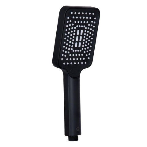 Лейка для ручного душа Qtap Rucni 245x95 мм прямоугольная QTRUC125BLM45780 Black Matt SD00051904 фото