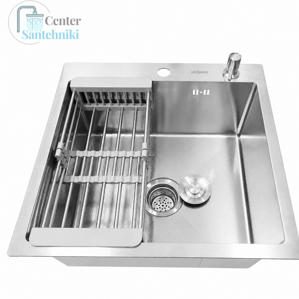 Комплект кухонної мийки Kraft KRF 5050 decor (3.0/1.0 мм) CS25231 фото