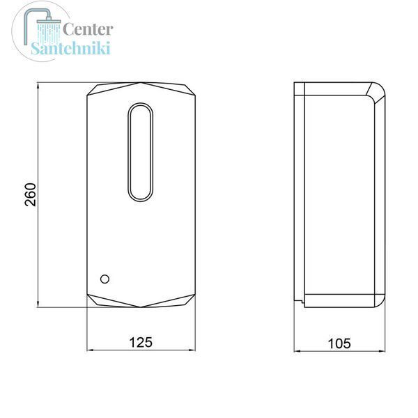 Дезінфектор Qtap Pohodli 6V безконтактний QT170WH42923 White (Zdrav&iacute;) QT170WH42923 фото