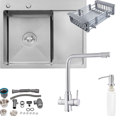 Комплект кухонной мойки KRP Geb&uuml;rstet-6350LHM CS0987 фото