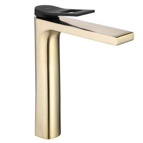 Смеситель для раковины (умывальника) REA SOUL BRUSHED GOLD высокий REA-B9961 фото