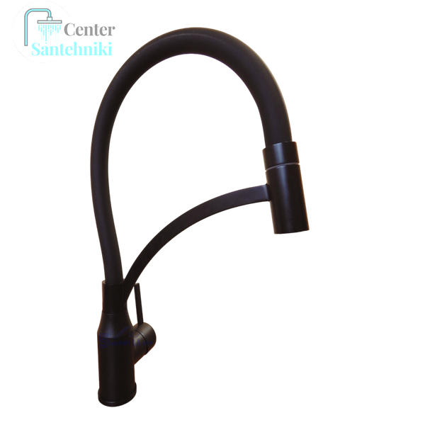Комплект кухонной мойки KRAFT Handmade PVD чорна HS54*48 (3.0/1.0 мм) декор CS1064 фото