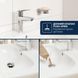 Смеситель для раковины Grohe QuickFix Dice ES S-Size 1018610000 с донным клапаном CV036203 фото 8