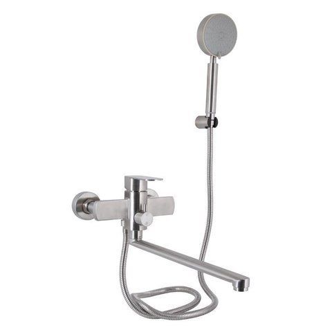 Змішувач для ванни Lidz Luna 005 (з душовим гарнітуром) (k35) LDLUN005NKS46093 Nickel 2334007776 фото