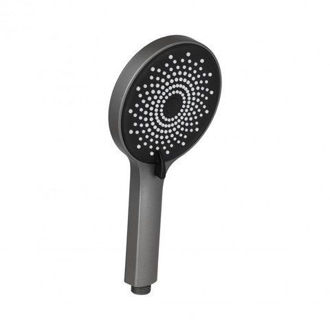 Qtap Rucni Лійка для ручного душу 120 мм округла QTRUCA120R3GRP Graphite SD00051175 фото