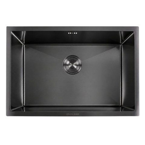 Кухонная мойка CM 65&times;44 VALESO Handmade PVD черная D&Eacute;COR (3.0/1.0) 56425 фото