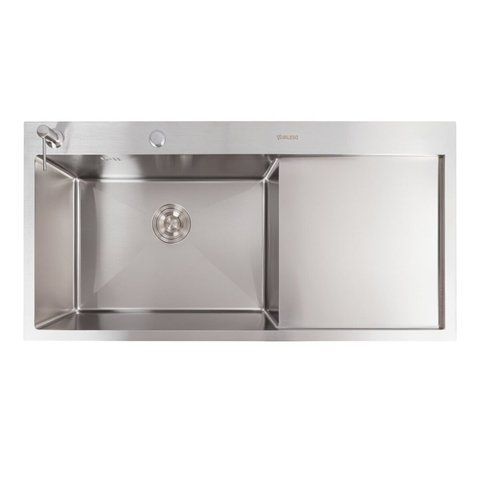 Кухонная мойка нержавейка CM 100*50 L VALESO Handmade (3.0/1.0) 2743 фото