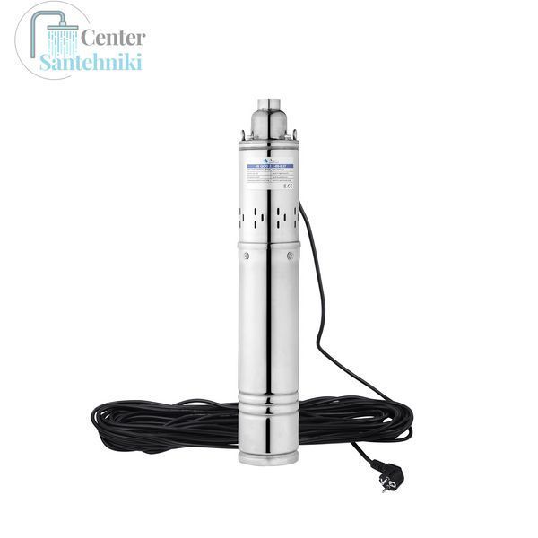 Насос глибинний шнековий Agua 4S QGD2,1-80-0,37 Hmax 80 м Qmax 35 л/хв P 370 Вт з вбудованим конденсатором CV035072 фото