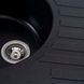 Гранитная мойка для кухни Platinum 7750 LIRA матовая Черный металлик 3387 фото 6