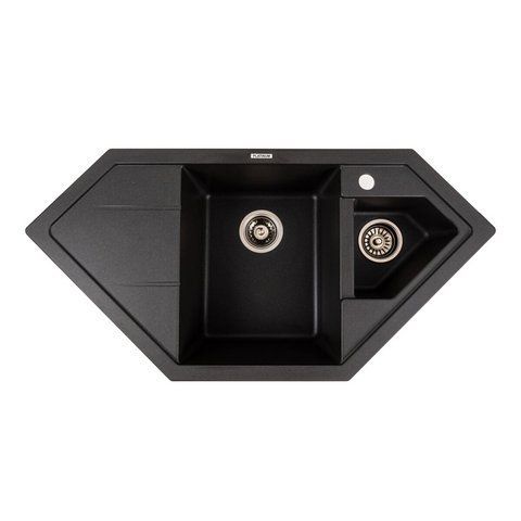 Гранитная мойка для кухни Platinum 9950 PANDORA матовый Морион 41669 фото