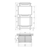 Полиця для ванної кімнати Kroner KRM Rizze - ACC330-3 CV022916 фото