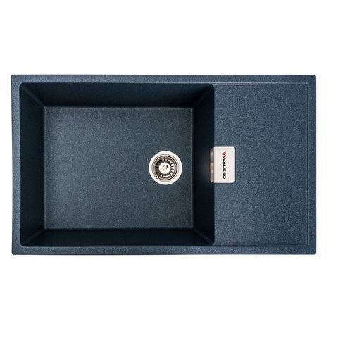 Гранитная мойка для кухни VALESO 8650 DIAMOND матовая (антрацит) 49116 фото