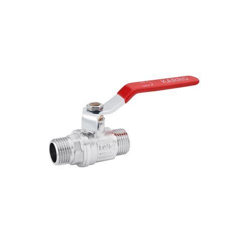 Кран шаровой Karro "Standart+" 1/2" НН PN40 ручка, никелированный CV028342 фото