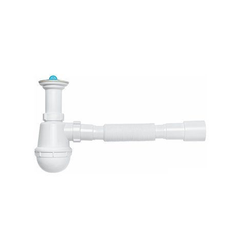 Сифон для кухонной мойки KronoPlast 1 1/2''х40 мм с литым выпуском SM11000043 (М1050) CV021877 фото