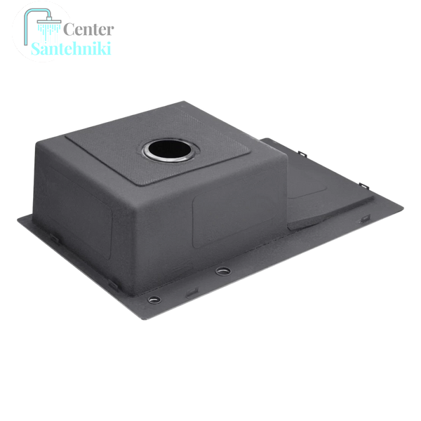 Комплект кухонної мийки Kroner KRP Schwarze - 7849LHM PVD (3/1 мм) CS873 фото