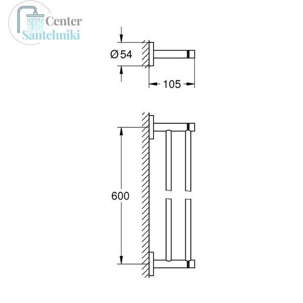 Полотенцедержатель Grohe QuickFix Start 41203000 CV034622 фото