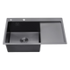 Комплект кухонної мийки Kroner KRP Schwarze - 7849LHM PVD (3/1 мм) CS873 фото 3