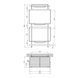 Полиця для ванної кімнати Kroner KRM Rizze - ACC330-3 CV022916 фото 1