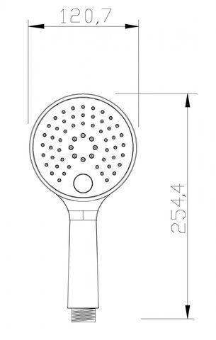 Лійка для душу Invena Kameleon SC-D1-R39 рожева 1265985344 фото