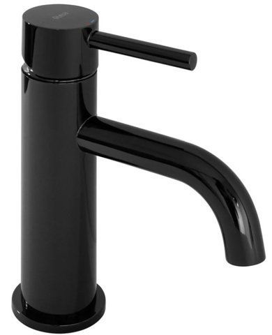 Смеситель для раковины (умывальника) REA LUNGO BLACK GLOSSY черный низкий * REA-B0661 фото