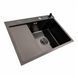 КОМПЛЕКТ Valeso Handmade мойка CM 65*50 R PVD черная + смеситель XK09B черный 53551 фото 7