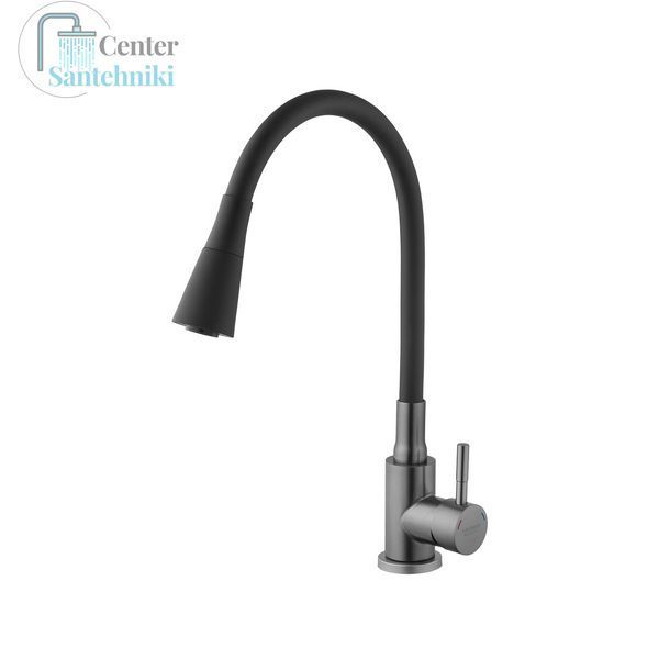 Смеситель для кухни Kroner KRP Edelstahl Klassisch - PVD031BLK CV035373 фото