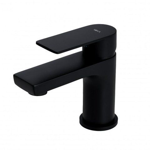 Смеситель для раковины (умывальника) YOKA LOLA 24 BLACK черный низкий * BU.LOLA-24-BLK фото