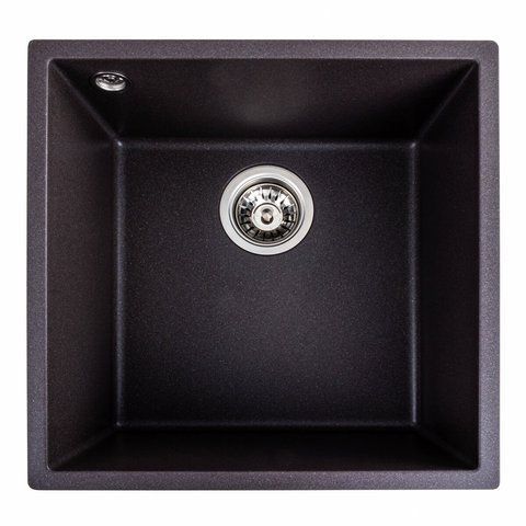 Гранітна мийка для кухні Platinum 4040 RUBA матовий Гренадін 41639 фото
