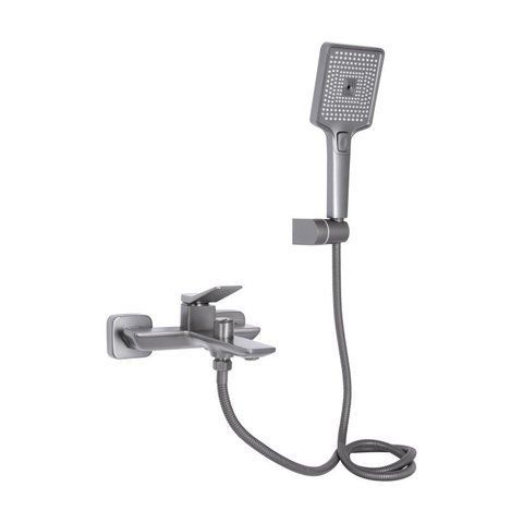 Смеситель для ванны Qtap Presto (c душевым гарнитуром) QTPRE259GRP45584 Graphite SD00051708 фото