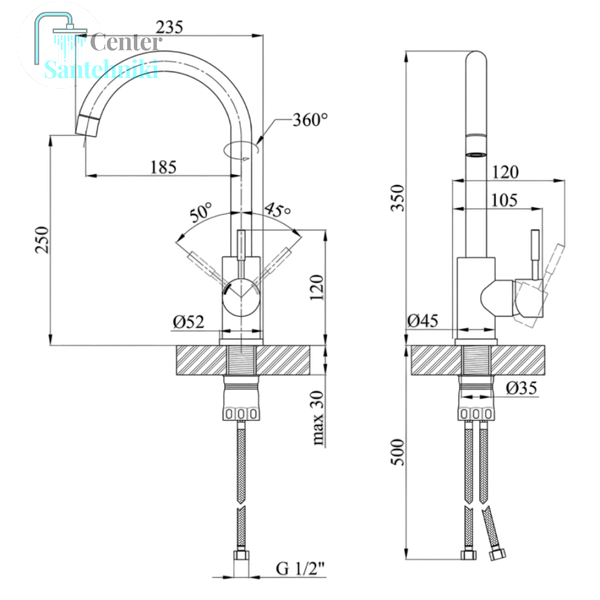 Комплект кухонной мойки 780х480 RHM Geb&uuml;rstet CS0884 фото