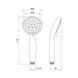 Лійка для ручного душу Лейки Lidz Niagara 04 85 мм округла LDNIA04CRM22033 Chrome LDNIA04CRM22033 фото 2