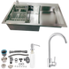 Комплект кухонной мойки 780х480 RHM Geb&uuml;rstet CS0884 фото 1