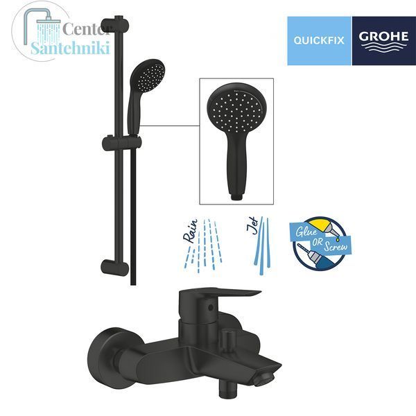 Смеситель для ванны Grohe QuickFix Start Black UA30330702 CV032745 фото