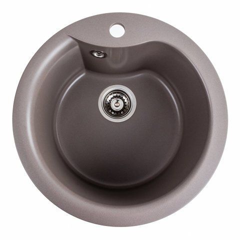 Гранитная мойка для кухни Platinum 480 TURAS матовая Дюна 41613 фото