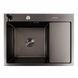 Кухонная мойка CM 65*50 L PVD черная VALESO Handmade 3.0/1.0 44561 фото 1