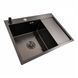 Кухонная мойка CM 65*50 L PVD черная VALESO Handmade 3.0/1.0 44561 фото 5
