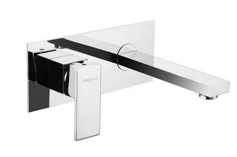 Смеситель для раковины (умывальника) MEXEN CUBE CHROME + BOX скрытого монтажа MEX-73115-00 фото
