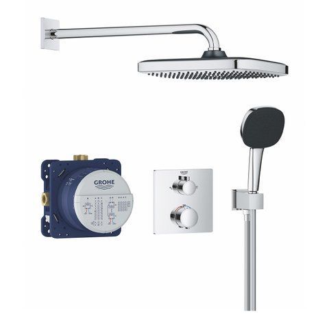 Душевая система скрытого монтажа термостатическая Grohe QuickFix Precision Grohtherm Cube 34882000 CV033298 фото