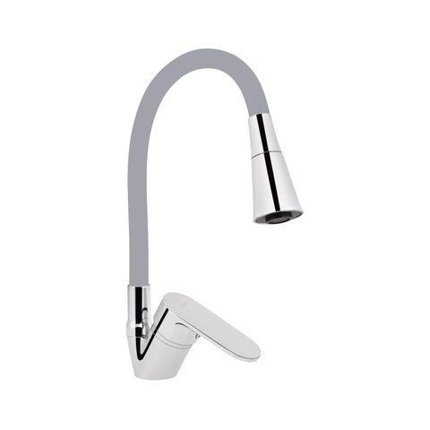 Смеситель для кухни Lidz Tani 008F3 с гибким изливом (k40) LDTAN008F3GCR39507 Chrome/Grey SD00045611 фото