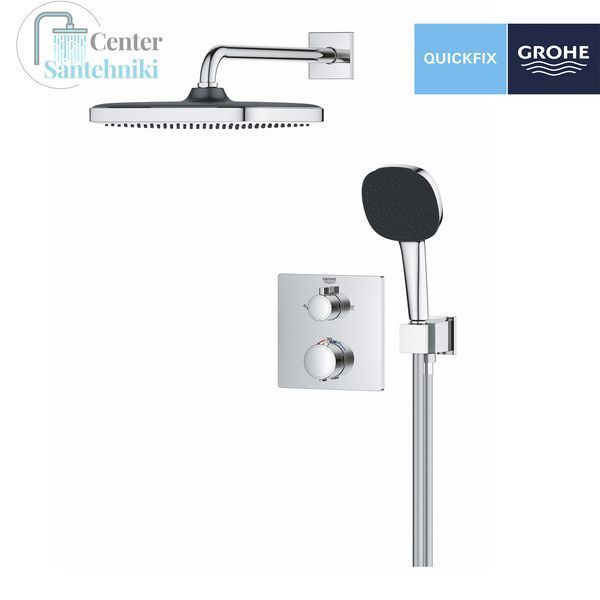 Душевая система скрытого монтажа термостатическая Grohe QuickFix Precision Grohtherm Cube 34882000 CV033298 фото