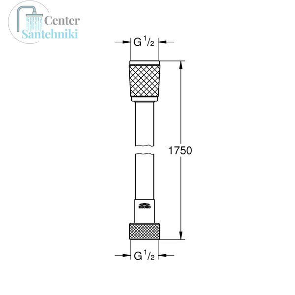 Шланг для душу Grohe Relexaflex 1750 мм 45992001 CV030558 фото