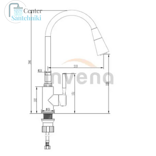 Комплект кухонної мийки KRAFT Handmade PVD чорна HS54*48 (3.0/1.0 мм) декор CS25151 фото