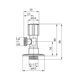 Кран приладовий для підключення Karro 1/2"х1/2" ЗЗ хромований KR-3019 CV021777 фото 2