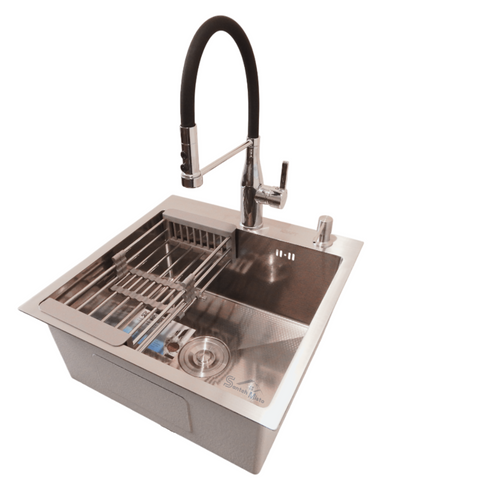 Комплект кухонной мойка Kraft KRF 5050 decor (3.0/1.0 мм) CS4610 фото