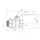 Кран-американка STA 2" ВН PN30 ручка, никелированный CV018891 фото 2